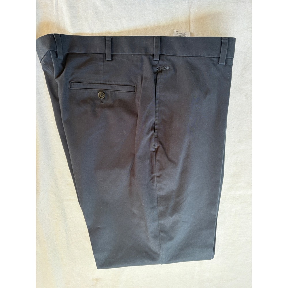 Brooks Brothers Clark Fit Lightweight Advantage Chino Navy Blue Mens 40x30 - Picture 6 of 8